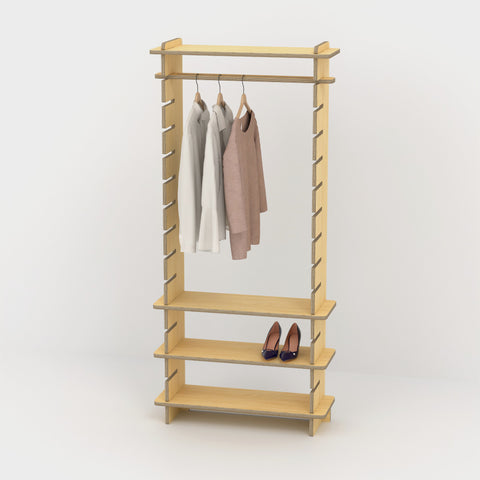 Shelvr Single Bay Clothing Rack | D290mm