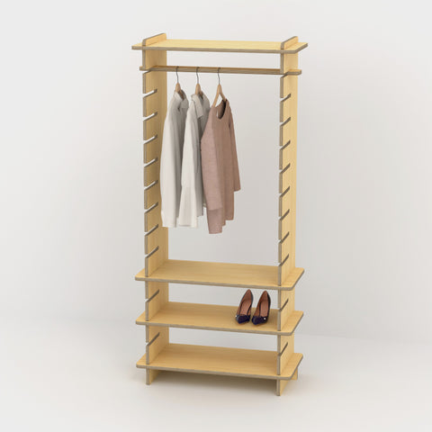 Shelvr Single Bay Clothing Rack | D390mm