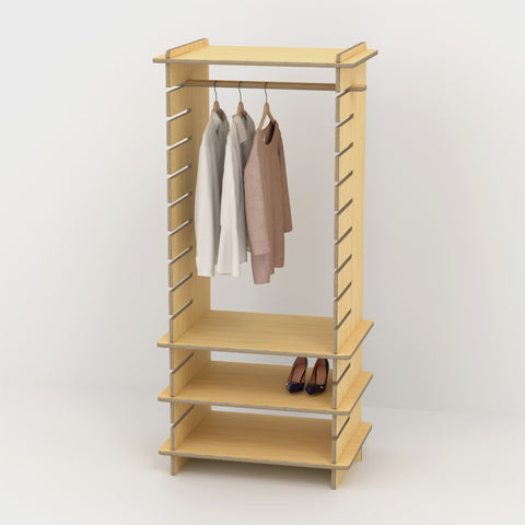 Shelvr Single Bay Clothing Rack | D590mm