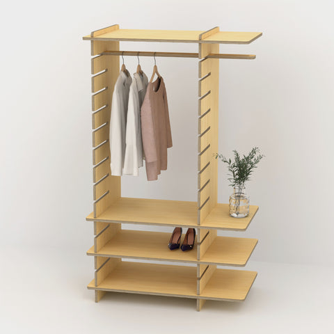 Shelvr Single Bay Clothing Rack | D590mm