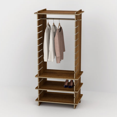 Shelvr Single Bay Clothing Rack | D590mm