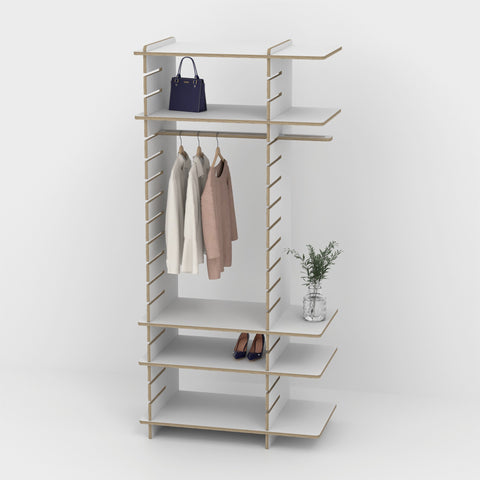 Shelvr Single Bay Clothing Rack | D590mm