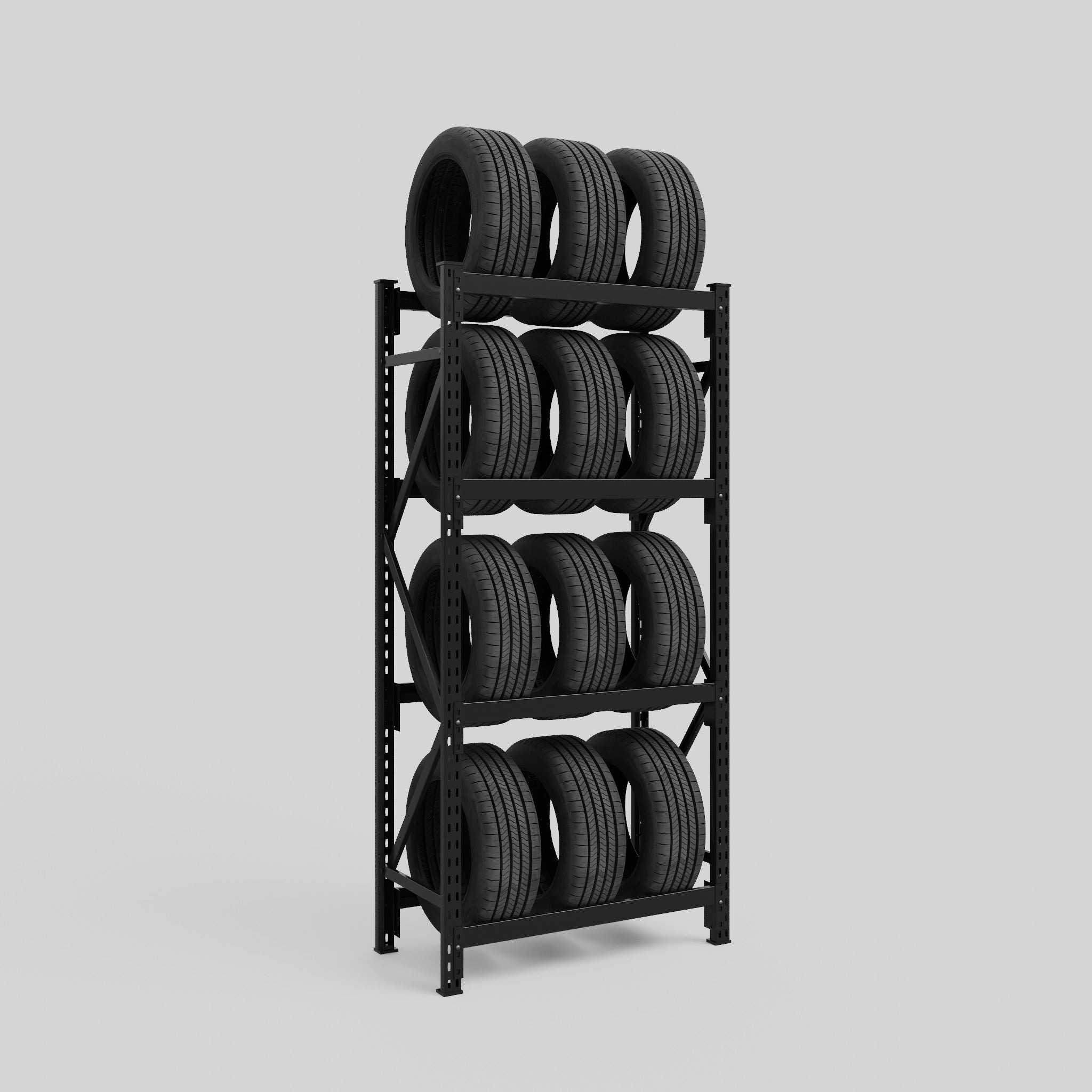 Large Tyre Rack Tyre Storage Rack - 2100mm High – Steelspan Storage Systems