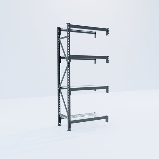 Longspan Metal Shelving - 2100mm High - Add-On Bay - Mesh Shelf