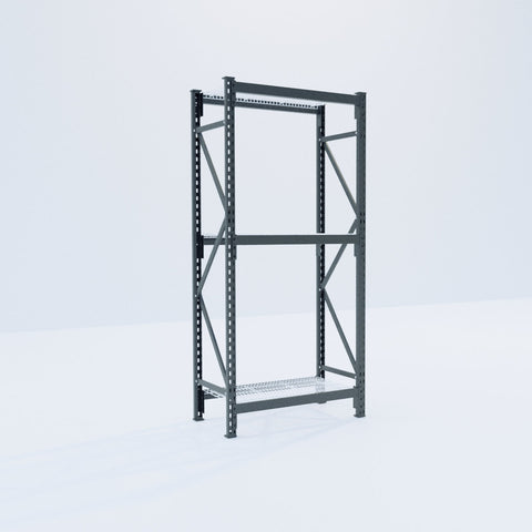 Longspan Metal Shelving - 2100mm High - Full Bay - Mesh Shelf