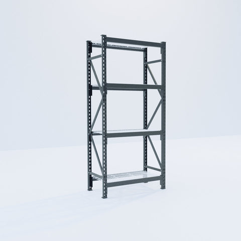 Longspan Metal Shelving - 2100mm High - Full Bay - Mesh Shelf