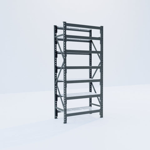 Longspan Metal Shelving - 2100mm High - Full Bay - Mesh Shelf