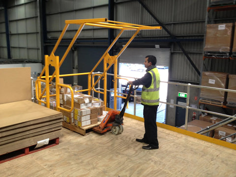 Up And Over Pallet Safety Gate