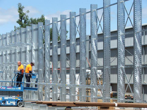 Cantilever Rack - Single Sided - Standard Duty - Hot Dip Galvanized - Full Bay - Height 3500mm