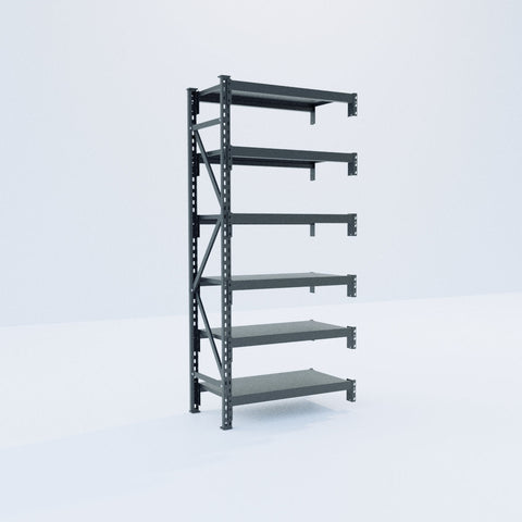 Longspan Metal Shelving - 2100mm High - Add-On Bay - Steel Shelf