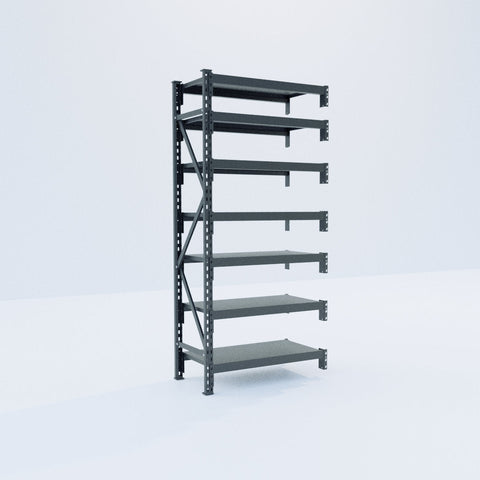 Longspan Metal Shelving - 2100mm High - Add-On Bay - Steel Shelf