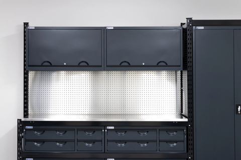 Module 10 with Overhead Cabinets - Fully Loaded Aluminium