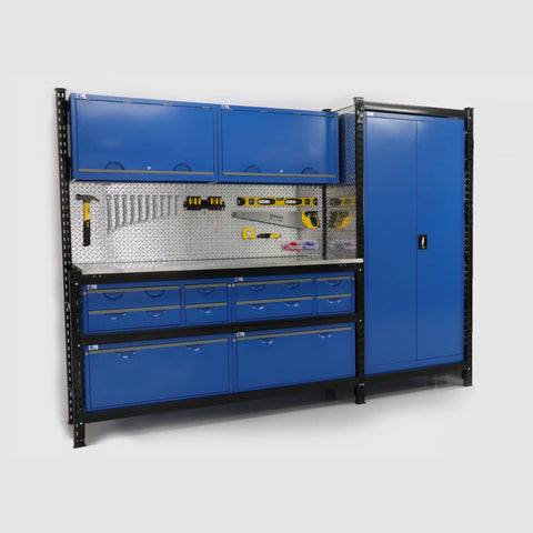 Module 10 with Overhead Cabinets - Fully Loaded Aluminium