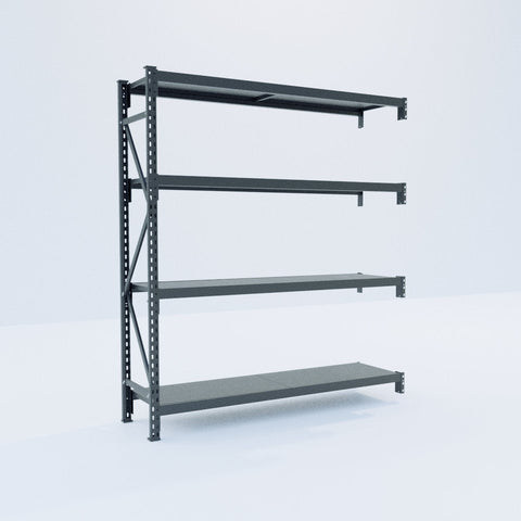 Longspan Metal Shelving - 2100mm High - Add-On Bay - Steel Shelf