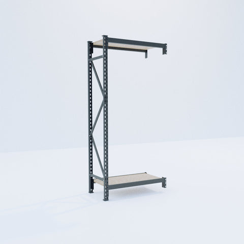 Longspan Metal Shelving - 2100mm High - Add-On Bay - Particleboard Shelf