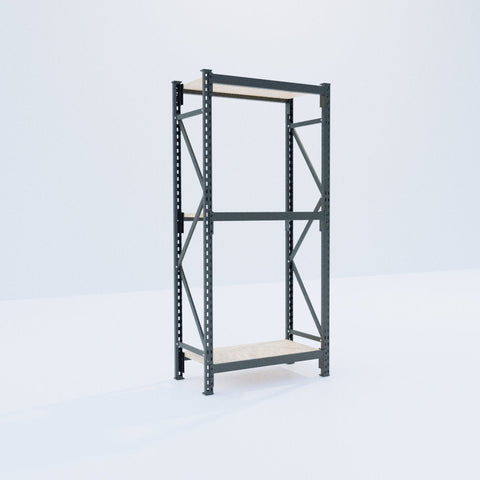 Longspan Metal Shelving - 2100mm High - Full Bay - Particleboard Shelf