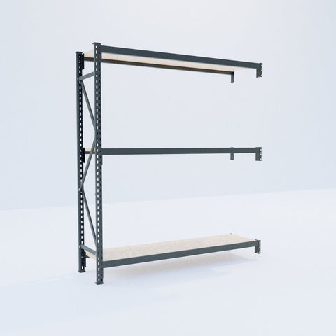 Longspan Metal Shelving - 2100mm High - Add-On Bay - Particleboard Shelf