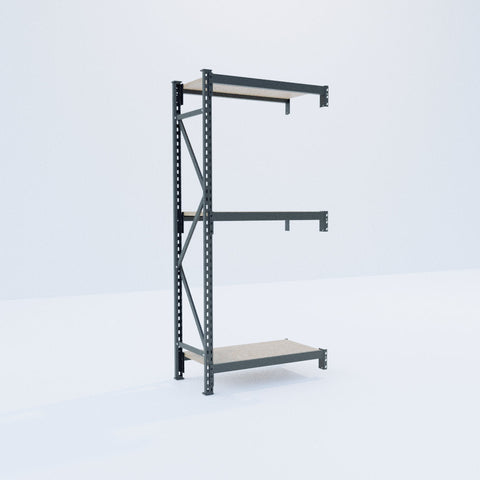 Longspan Metal Shelving - 2100mm High - Add-On Bay - Particleboard Shelf