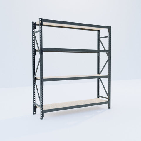 Longspan Metal Shelving - 2100mm High - Full Bay - Particleboard Shelf