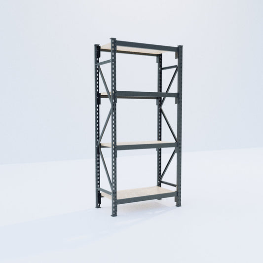 Longspan Metal Shelving - 2100mm High - Full Bay - Particleboard Shelf