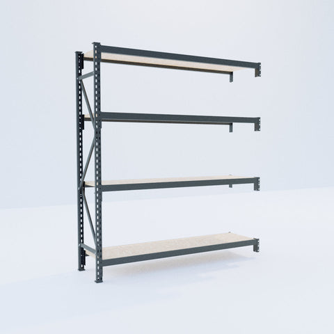 Longspan Metal Shelving - 2100mm High - Add-On Bay - Particleboard Shelf