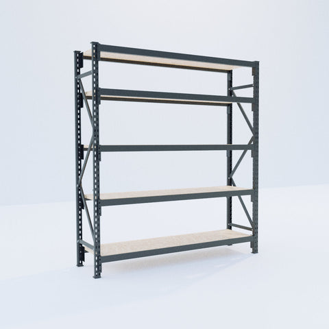 Longspan Metal Shelving - 2100mm High - Full Bay - Particleboard Shelf