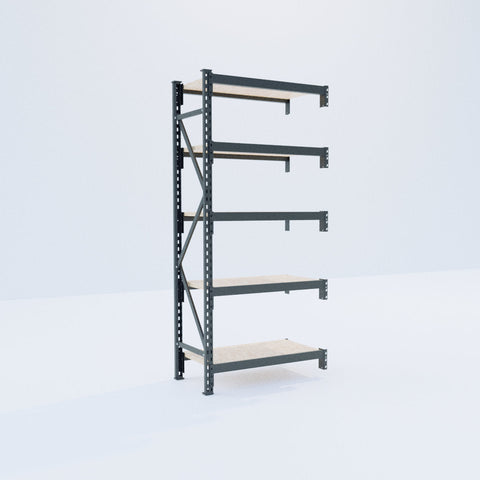 Longspan Metal Shelving - 2100mm High - Add-On Bay - Particleboard Shelf