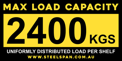 Beam Stickers - Maximum Load Capacity - 2400kg - 20 Pack