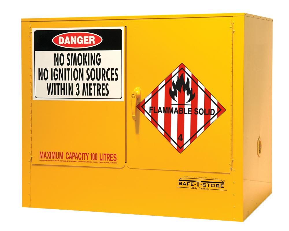 100L - Flammable Solids Storage Cabinet – Steelspan Storage Systems