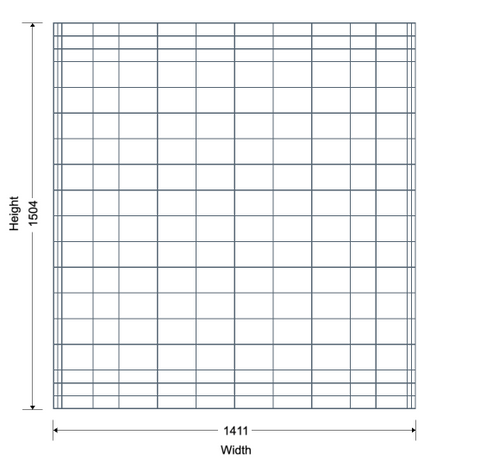 Mesh Back for Pallet Racking - W1375 x H1500