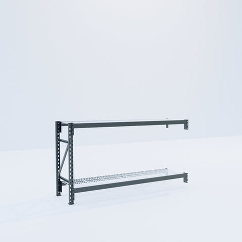 Longspan Metal Shelving - 1000mm High - Add-On Bay - Mesh Shelf