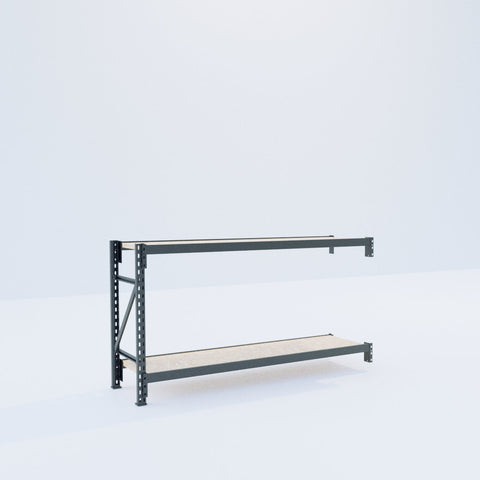 Longspan Metal Shelving - 1000mm High - Add-On Bay - Particleboard Shelf