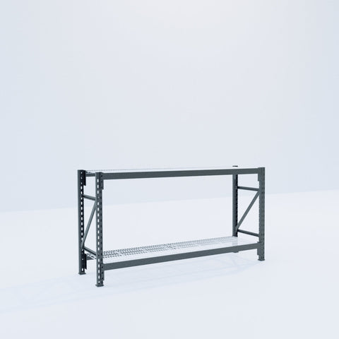 Longspan Metal Shelving - 1000mm High - Full Bay - Mesh Shelf