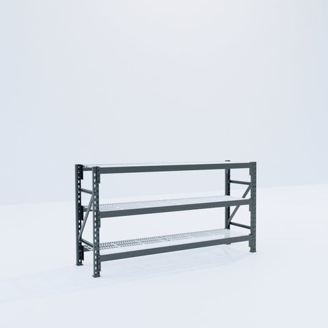 Longspan Metal Shelving - 1000mm High - Full Bay - Mesh Shelf