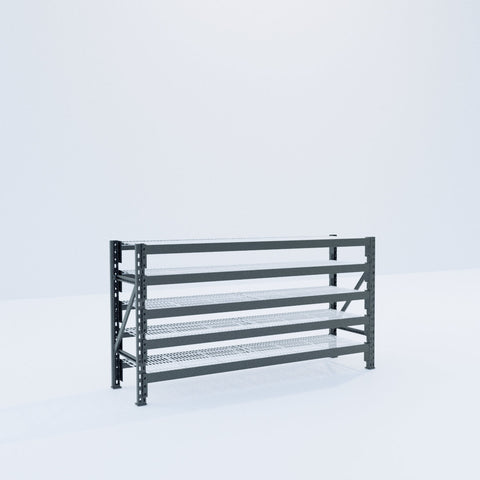 Longspan Metal Shelving - 1000mm High - Full Bay - Mesh Shelf