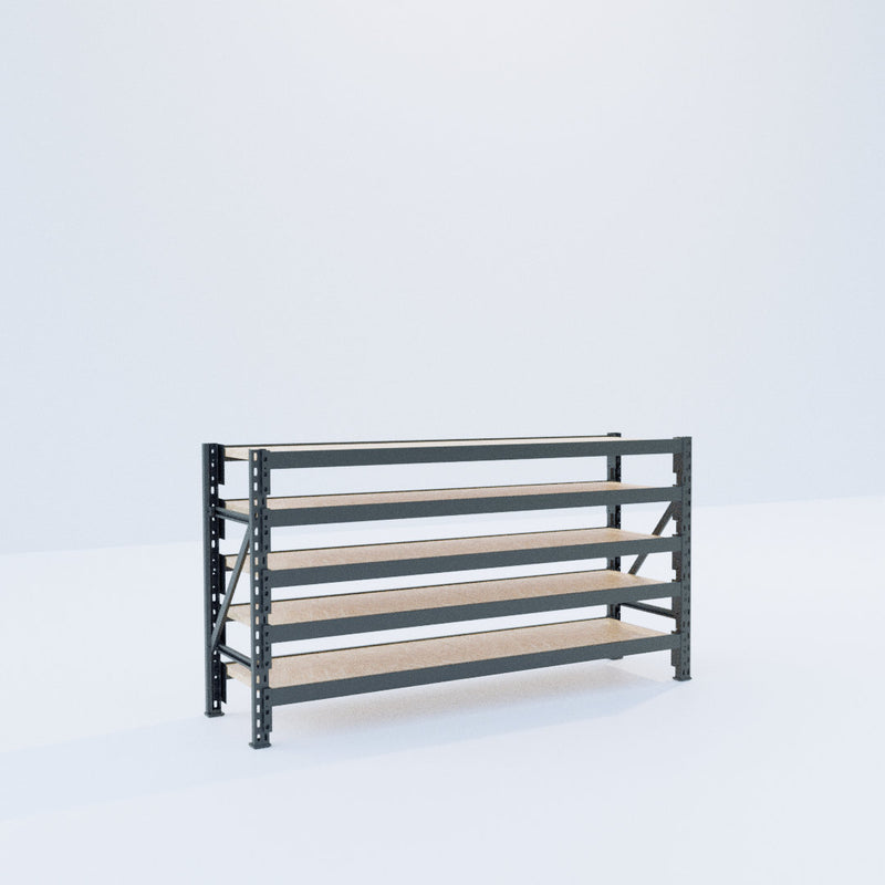 Longspan Metal Shelving - 1000mm High - Full Bay - Particleboard Shelf