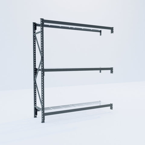 Longspan Metal Shelving - 2100mm High - Add-On Bay - Mesh Shelf