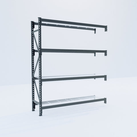 Longspan Metal Shelving - 2100mm High - Add-On Bay - Mesh Shelf