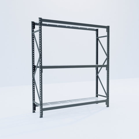 Longspan Metal Shelving - 2100mm High - Full Bay - Mesh Shelf