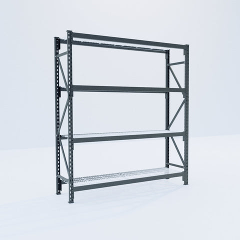 Longspan Metal Shelving - 2100mm High - Full Bay - Mesh Shelf