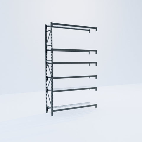 Longspan Metal Shelving - 3100mm High - Add-On Bay - Mesh Shelf