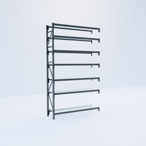 Longspan Metal Shelving - 3100mm High - Add-On Bay - Mesh Shelf