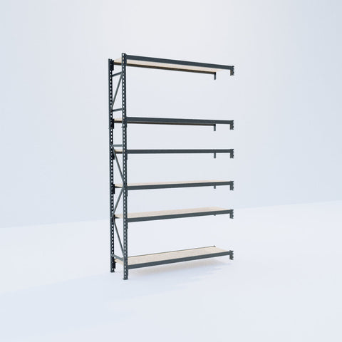 Longspan Metal Shelving - 3100mm High - Add-On Bay - Particleboard Shelf