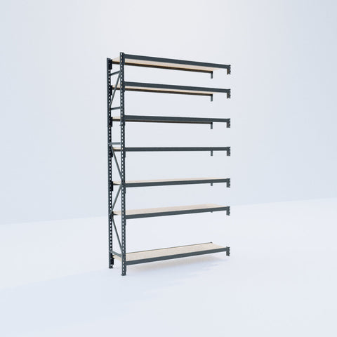 Longspan Metal Shelving - 3100mm High - Add-On Bay - Particleboard Shelf