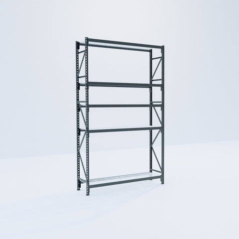 Longspan Metal Shelving - 3100mm High - Full Bay - Mesh Shelf