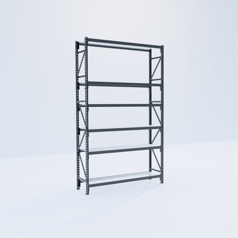 Longspan Metal Shelving - 3100mm High - Full Bay - Mesh Shelf