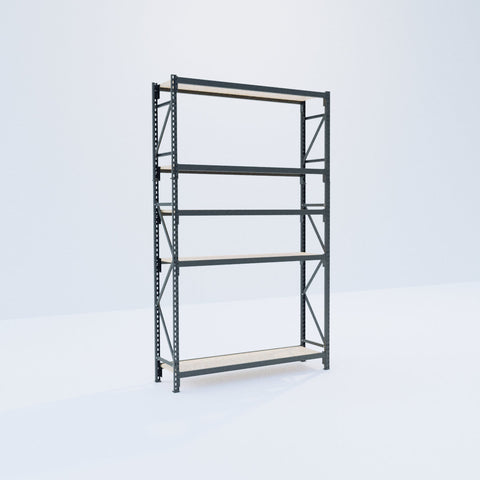 Longspan Metal Shelving - 3100mm High - Full Bay - Particleboard Shelf