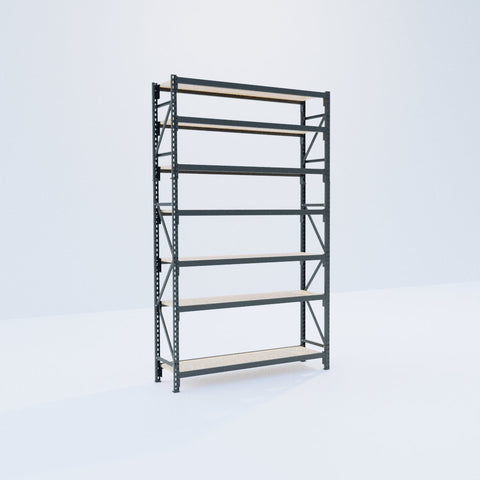 Longspan Metal Shelving - 3100mm High - Full Bay - Particleboard Shelf