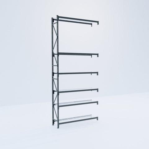 Longspan Metal Shelving - 4200mm High - Add-On Bay - Mesh Shelf