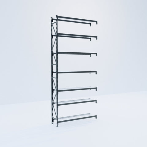 Longspan Metal Shelving - 4200mm High - Add-On Bay - Mesh Shelf